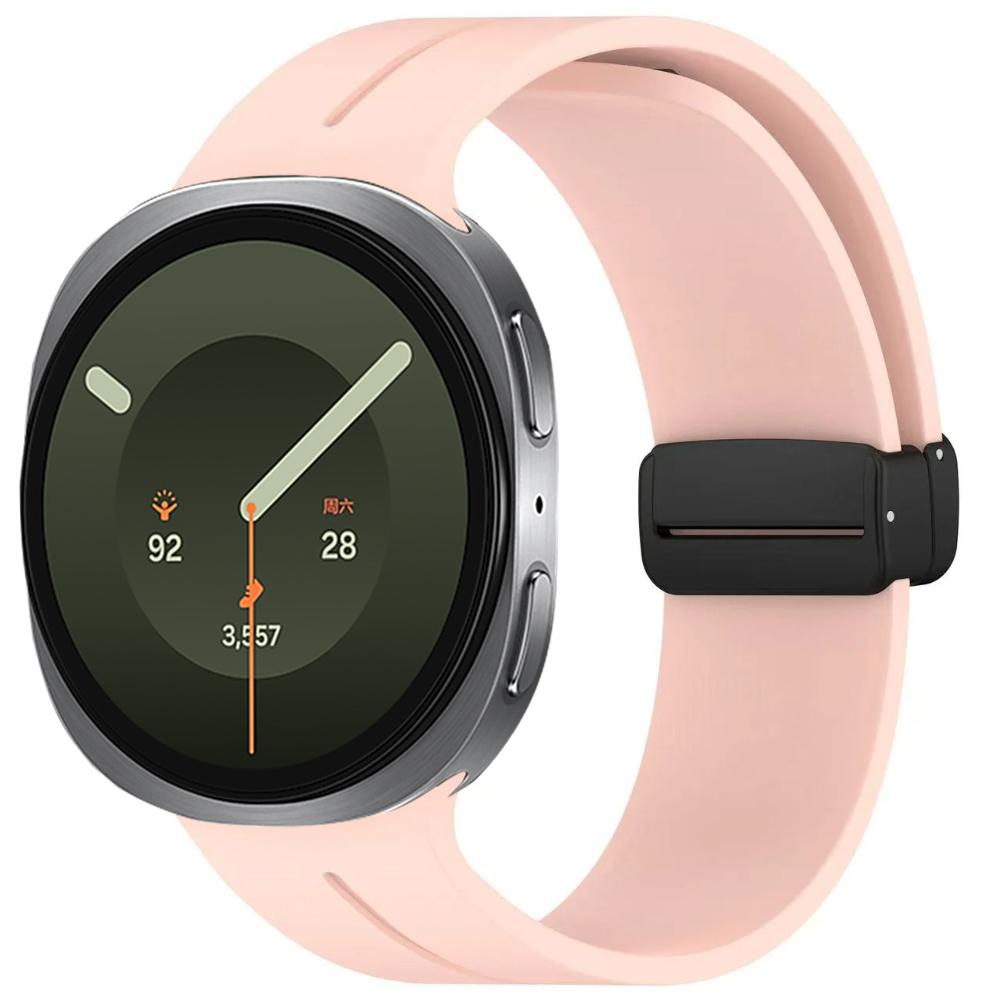 Silicone Strap for Samsung Galaxy Watch 8/9 40mm 44mmm Magnetic Buckle Metal Replacement Wristband Galaxy Watch 8 Classic 46mm