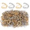 100-200 Stück/Los Edelstahl Sprengringe Spaltring Mehrgrößen Offener Ring Für DIY Schlüsselanhänger Armband Schmuckverbinder Zubehör