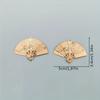1pc Chinese fan ornament, craft folding fan pendant, handmade jewelry accessory mini fan