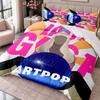 Lady Gaga 3Pcs Bedding Set Duvet Cover With Two Pillowcases For Bedroom Home Decoration