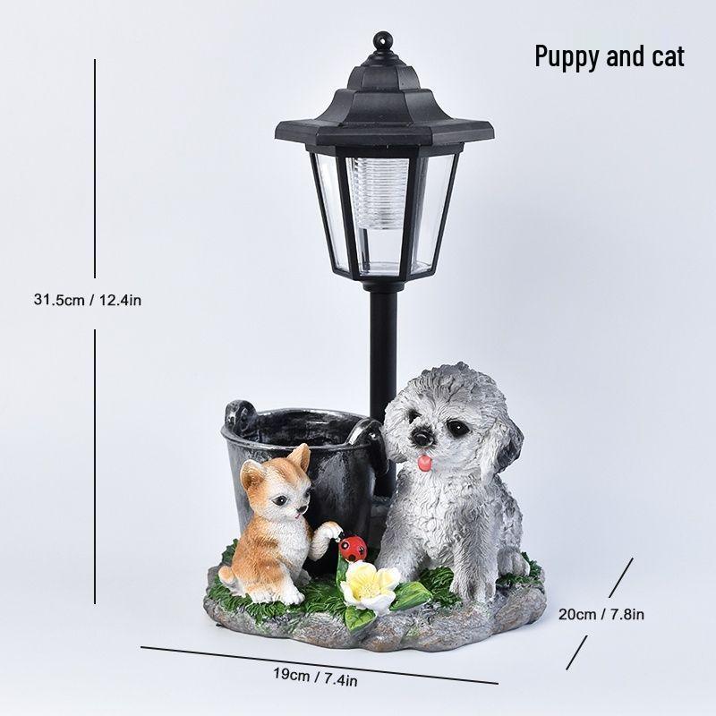 Hexagonal Solar Animal Garden Light - Outdoor Courtyard Decoration