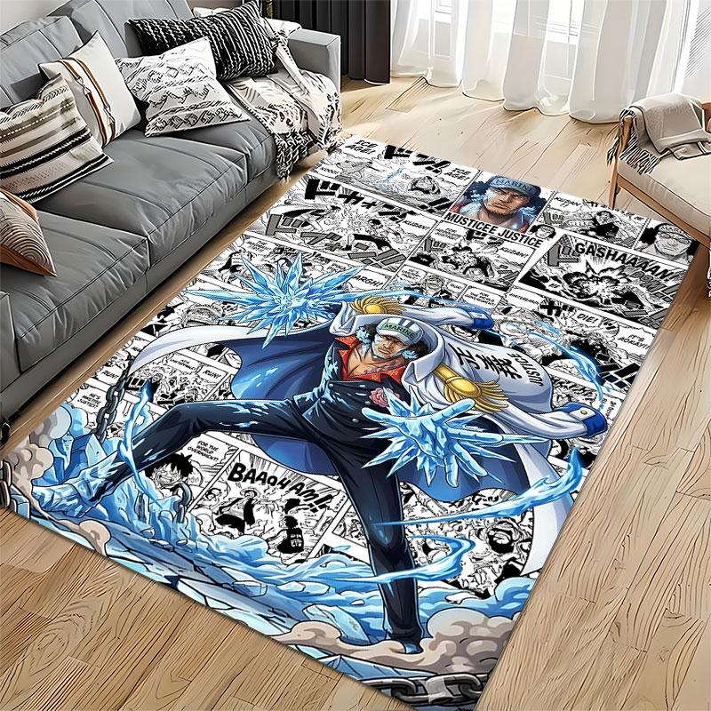 Ice Powers Comic Style Carpet Suitable As a Non-slip Mat for the Living Room or Bedroom Sofa