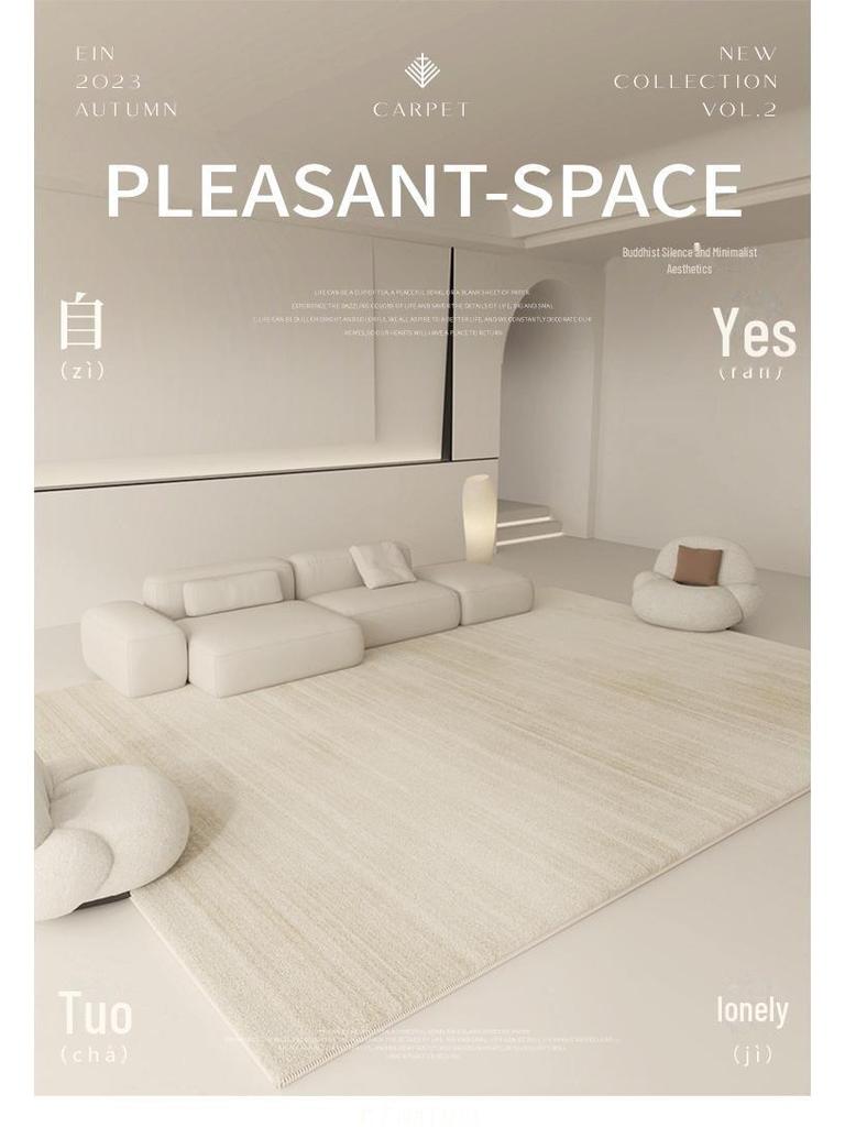 Minimalist Thickened Lambskin Carpet for Living Room, Bedroom, or Bay Window