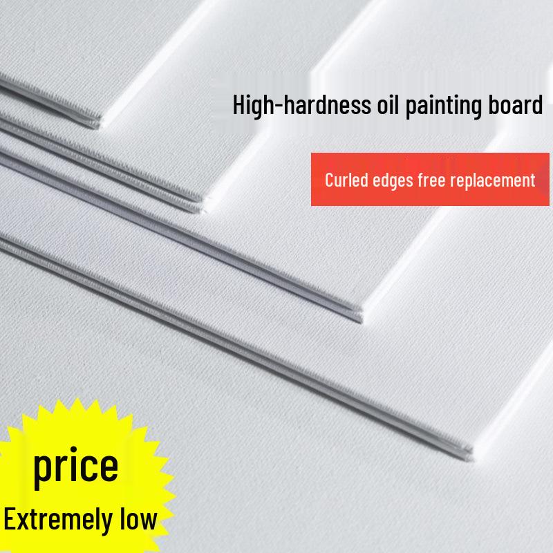 

Lightweight Linen Oil Painting Panel - Hand-Painted, Portable Art Supply for Beginners 0.3cm thin board (fine texture)