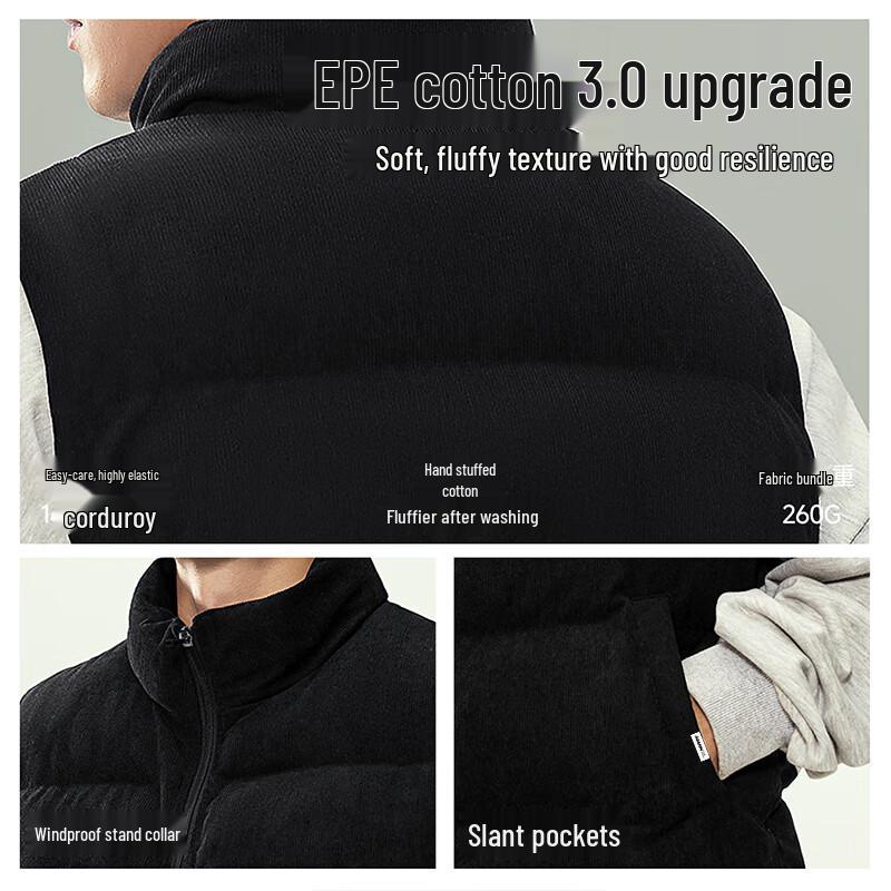 Mark Fairwhale Men's Winter Corduroy Padded Vest