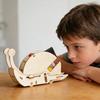 Friendly Wooden Funny Electric Snail Model Hand Craft Set for Educational Physics Teaching and Student Craft Projects