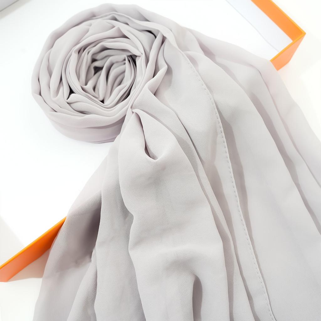 Solid Color Chiffon Scarf Breathable Simple Casual Shawl Hijab Windproof Sunscreen Head Wrap for Women Women Abaya Accessories