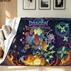Dragon Striker Print Flannel Blanket High Quality Warm Comfortable Cover for All Seasons Perfect for Gifts Home Decor