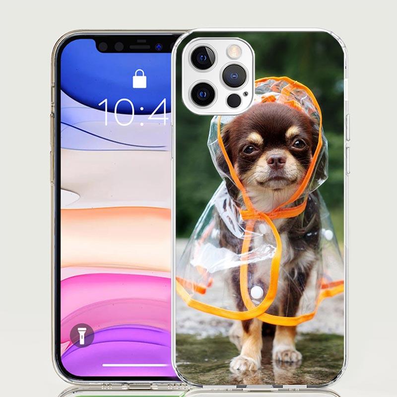 

Чехол для телефона с щенком чихуахуа и чашечными собаками для Apple iphone 16 15 14 13 12 Mini 11 Pro Max 16E X XS XR 7 Plus 8 + SE 2020 Tren iPhone 7(8)SE