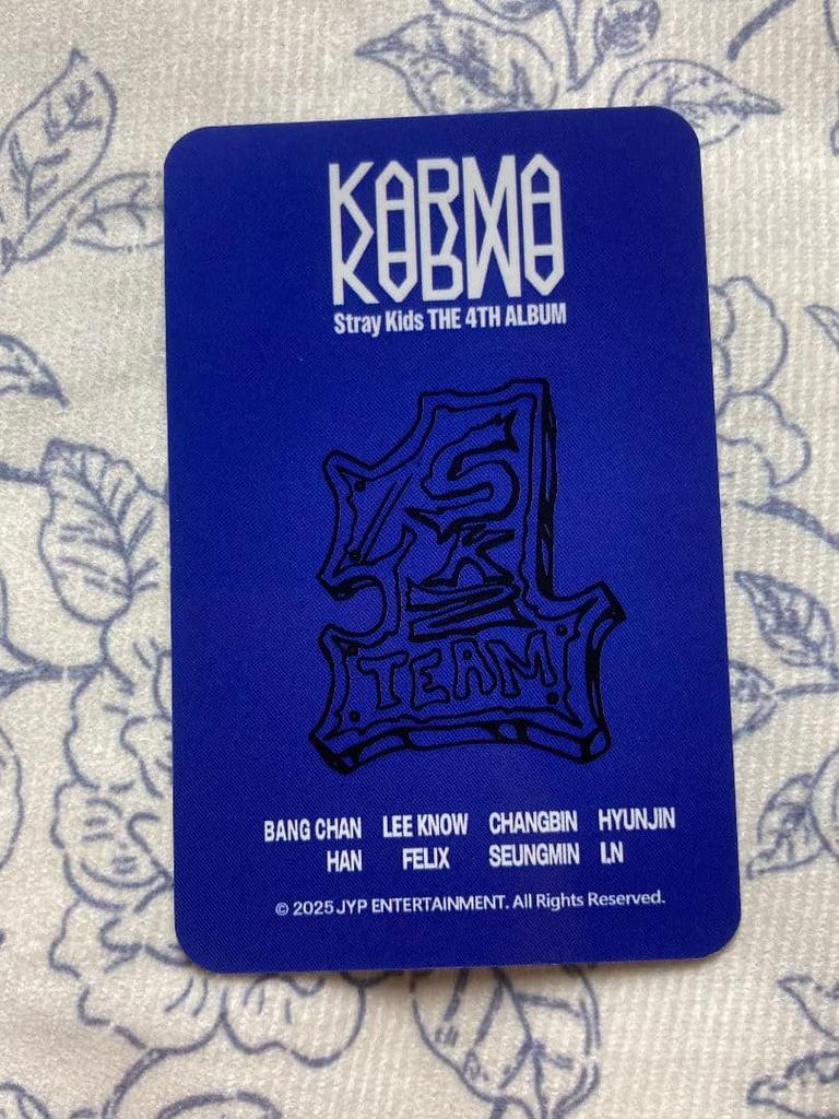 [USED] Stray Kids Bang Chan KARMA POPUP Uniform Trading Card