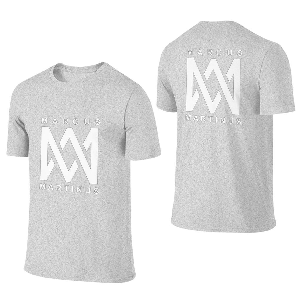 Marcus And Martinus Norway Unisex Tshirt Double Sided Plus Size T Shirts Unisexs Round Neck Cotton Tees Short Summer Male