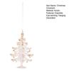 Clear Acrylic Christmas Ornaments Snowflake Tree Elk Butterfly Ballet Dancer Hanging Decoration for Holiday Winter Scene Decoration