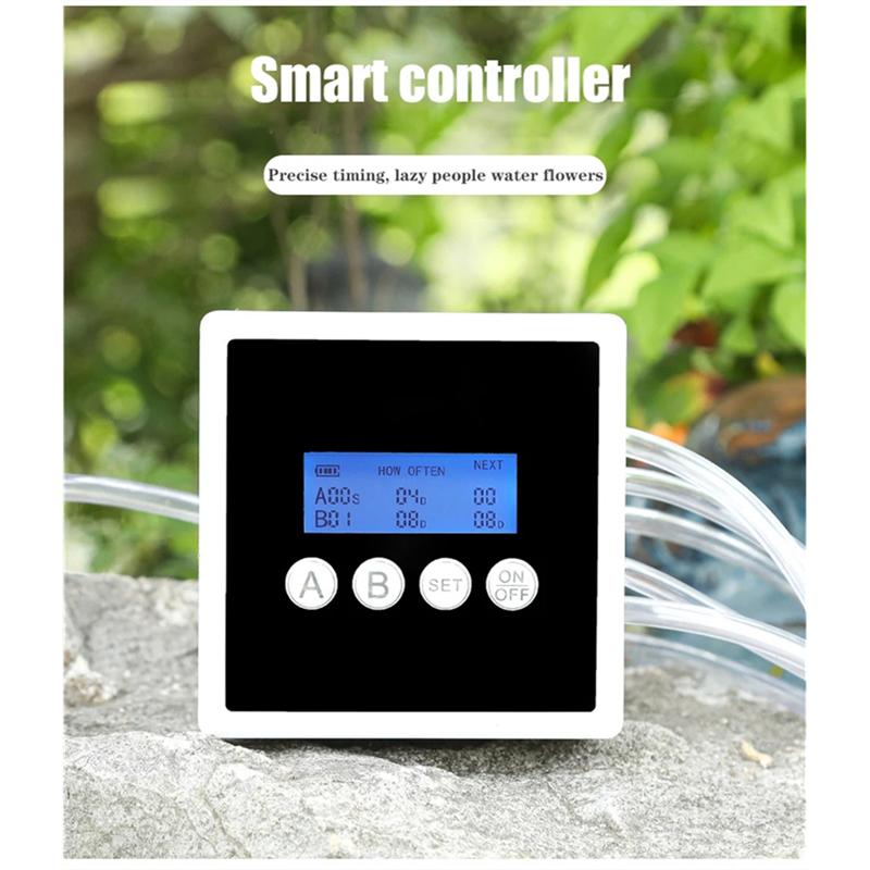 A03F-Automatic Garden Irrigation Controller Intelligent Drip Irrigation Water Pump Timer System Home Sprinkle Watering Device