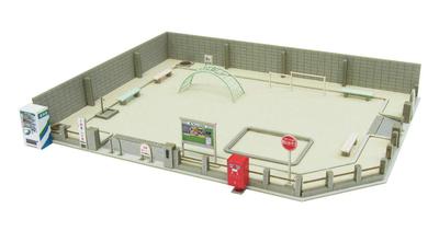 Sankei Nostalgic Diorama Series Small Park Paper Craft 1/150