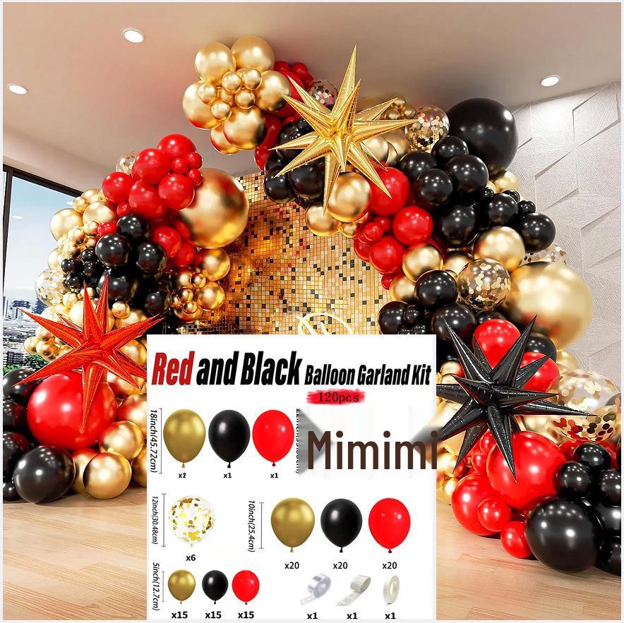 Exploding Star Balloon Chain Set for Parties and Events - Advanced Decorative Background