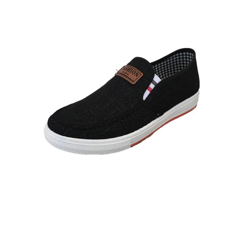 Men Casual Shoes Slip on Canvas Loafers Comfortable Walking Flats for Man Dude Non Slip Soft  Sneakers Summer