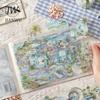 JIANWU Four Times Scenery Series Vintage Plant Tree Landscape Material Collage PET Sticker Creative DIY Journal Stationery