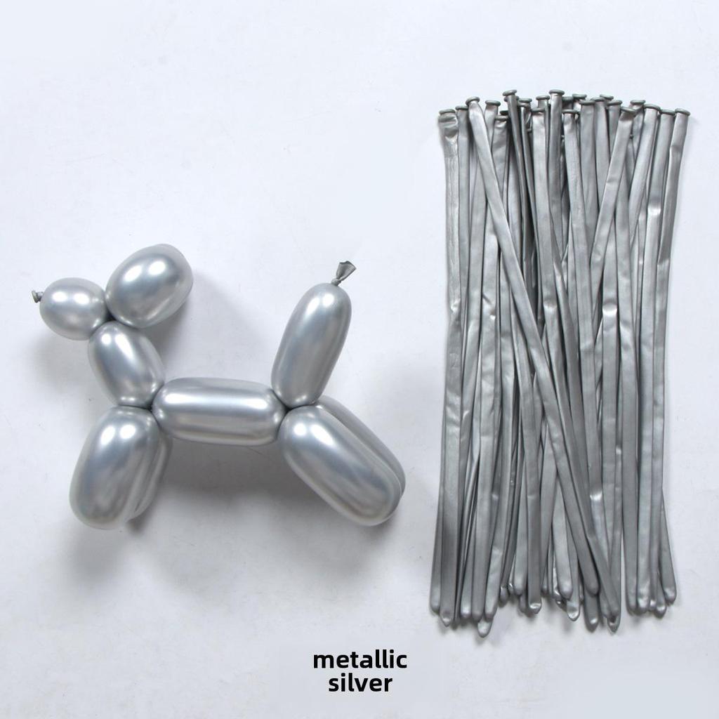 Metallic 260 Magic Balloon 1.8g - Perfect for Birthday Party Decor, Balloon Modeling, and DIY Arrangements
