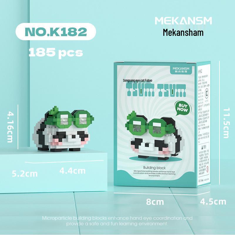 Panda Building Blocks - Girl's Birthday Gift | Educational Assembled Toy | Compatible with Lego