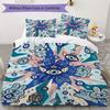 Evil Eye Pattern Bedding uilt Set uilt Cover Pillowcase Home Decoration Birthday Gift (1 * duvet cover + 2 * pillowcase  without core)60