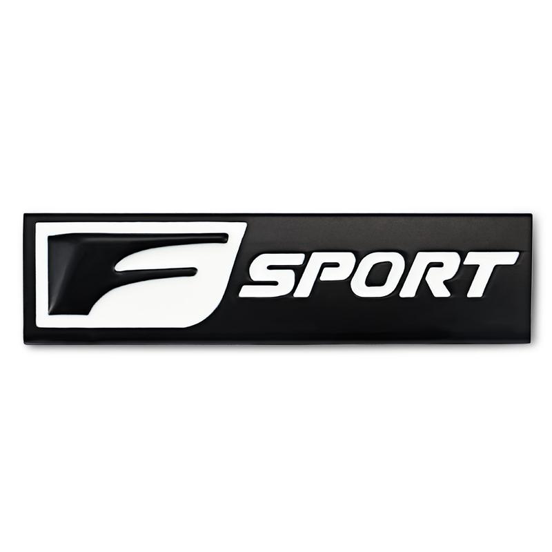 3D Metal F SPORT Logo Rear Trunk Badge Sticker Accessories For Lexus Fsport Plug-in Hybrid ES UX 300e GS GX LBX NX RX 350h 450h