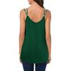 Women Fashion Casual Sleeveless V Neck Tank Top with Rhinestone Embellishments Double Straps Lightweight Summer Blouse