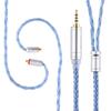 New TRIPOWIN Zonie 16 Core Silver Plated Cable SPCHIFI Earphone Upgrade Cable [2022 Version] & (2.5mm-MMCX, Blue)