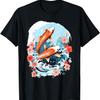 Koi Carp Ying Yang Nishikigoi Fish Cherry Blossom T-Shirt(26)