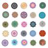 10/50 Cartoon Mandala Yoga Stickers Yoga Mandala Flowers Graffiti Stickers for DIY Luggage Laptop  Stickers