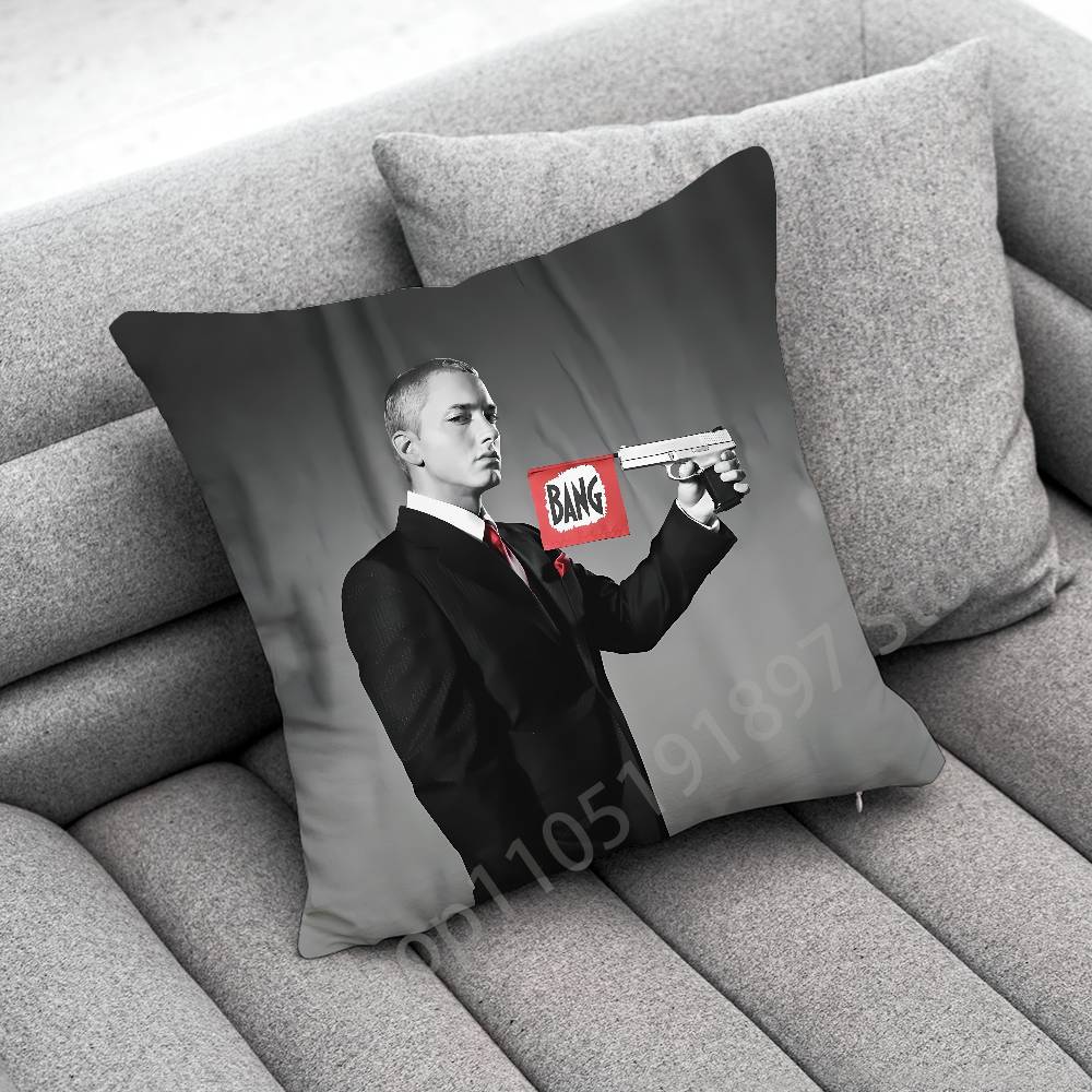 E-Eminem The Marshall Mathers LP STANS Throw Pillow Case For 30cm 40cm 45*45cm 50cm 55cm Square Sofa Pillowcase Shell