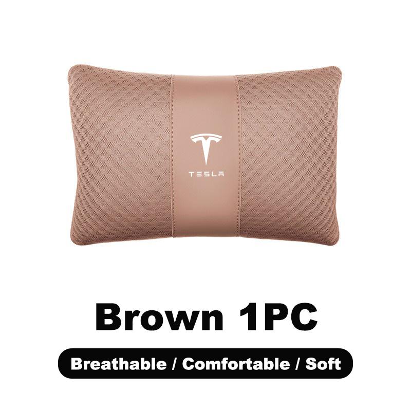 Car Memory Foam Neck Pillow Protection Lumbar Backrest Cushion For Tesla Model 3 Model S X Y Roadster SpaceX Auto Accessories