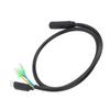 Electric Bike Motor Extension Cable M6 Female 9 Pin Waterproof Extension Cable for Front Rear Hub Motor Conversion Kit 66cm