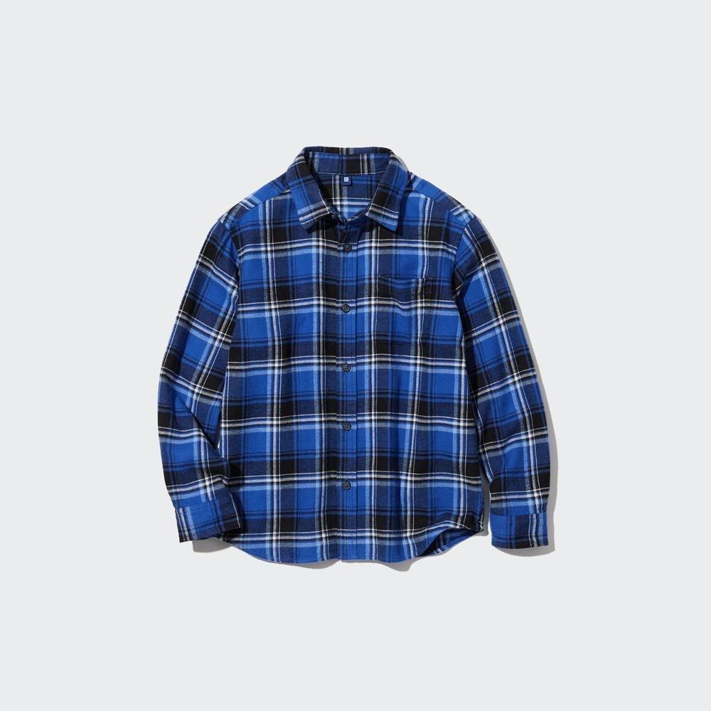

UNIQLO KIDS Фланелевая рубашка в клетку (Длинный рукав) И