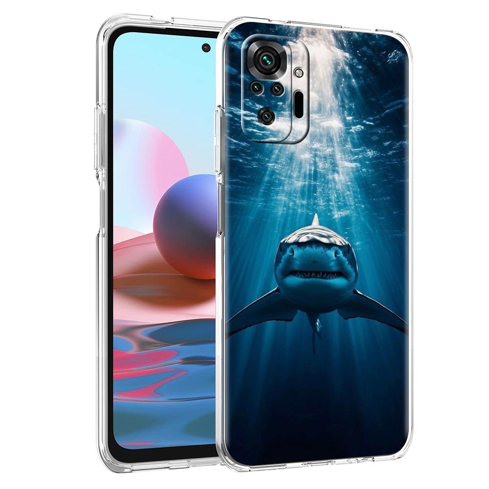 Phone Case For Xiaomi Redmi Note 15 14 5G 13 12 10 11 Pro Plus 4G 14C 13C 12C Soft TPU Cover Shark