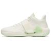 Water Flower 4 Basketball Shoes Men's Low Top Ivory White/Bright Aqua Green Sneakers 112241109-3