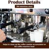 Coffee Machine Blind Filter,51mm Stainless Steel Coffee Machine Backflush ert Blind Filter Coffee Handle Blind Bowl for Espresso Machine