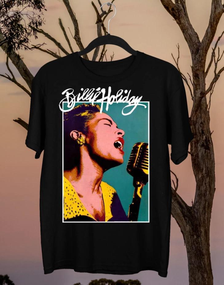 

Billie Holiday Singer Gift For Fan T-shirt, size S-4XL L