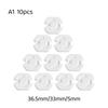 10Pcs Anti Shock EU Power Socket Safety Covers Childproof Electrical Outlet Protectors for Toddler Home Kitchen Use