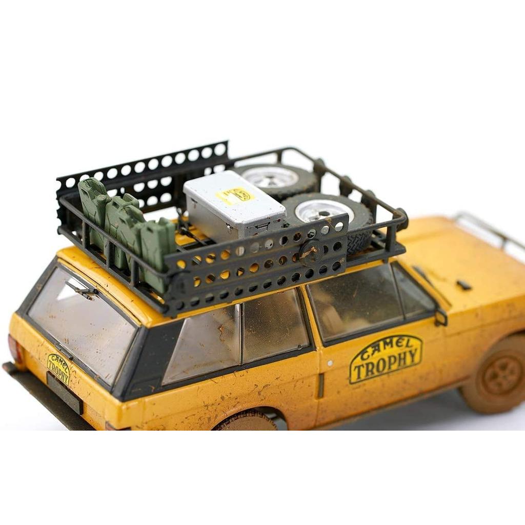 Almost Real   Range Rover "Camel Trophy" 1982 Papua New Guinea - Dirty Edition 1/43 Scale Diecast Model Car, Collectible 410110