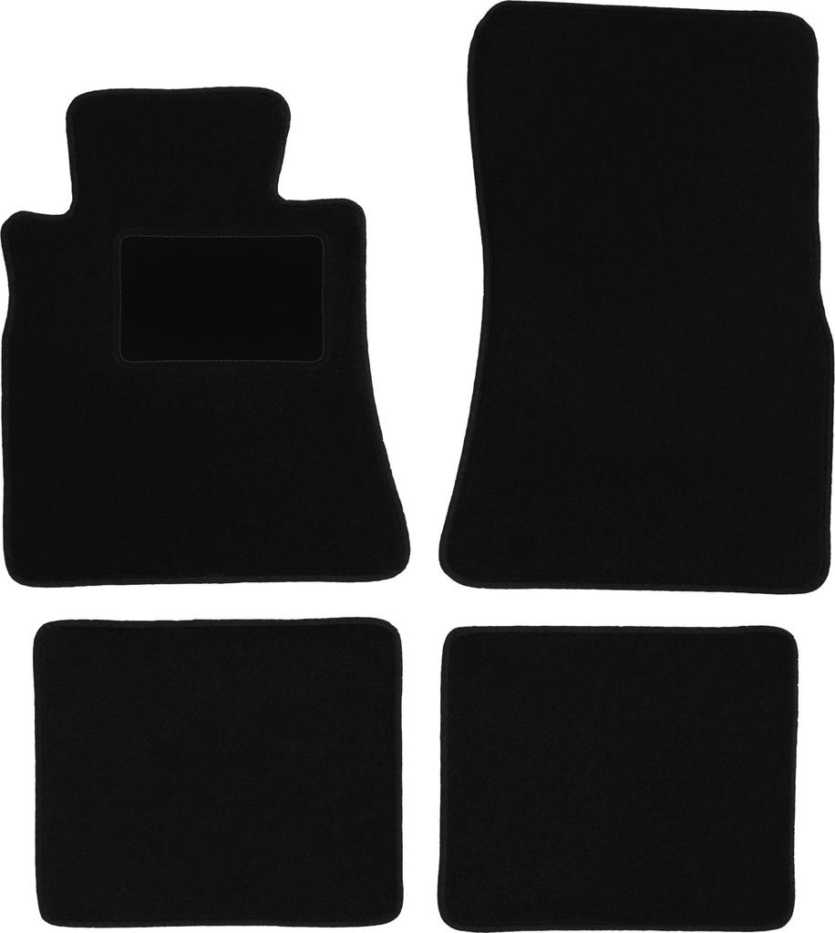 Black velour floor mats for: Mercedes SD W126 sedan (1979-1991)