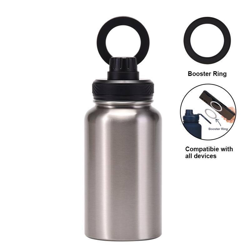 Mobile Phone Magnetic Bracket Water Cup Outdoor 650Ml Large Mouth Thermos Cup Stainless Steel Sports Water Bottle
