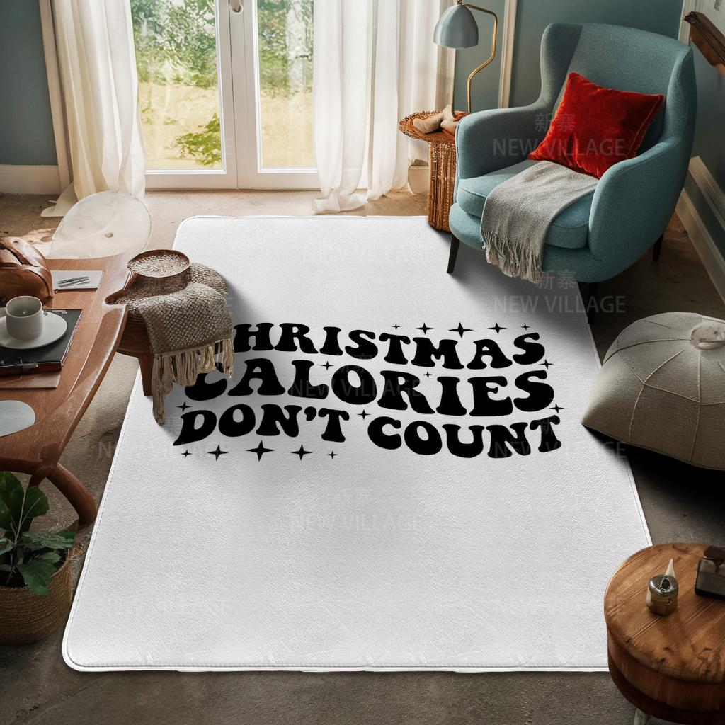 House Entrance Carpet Home Door Mat Living Room Bath Foot Bathroom Non-slip Water Absorption Rugs Bath Merry Christmas Winter