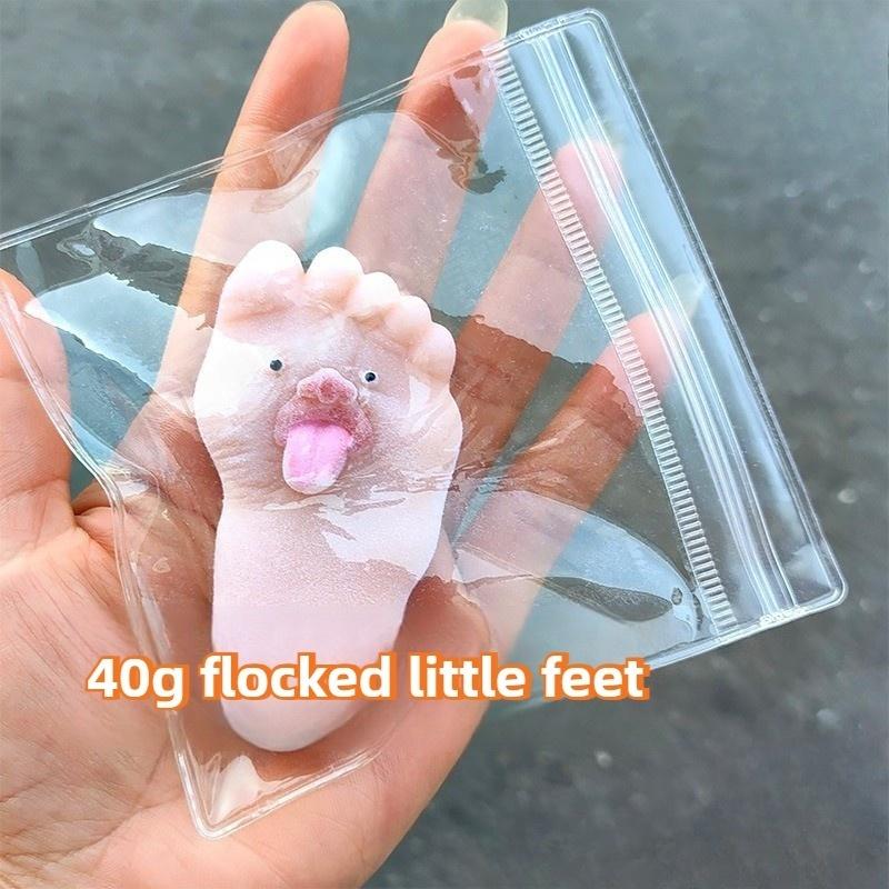 

Foot shape decompression toy, tongue sticking out, feet to enjoy fun, relieve stress, vent, party gifts, spoof small gifts