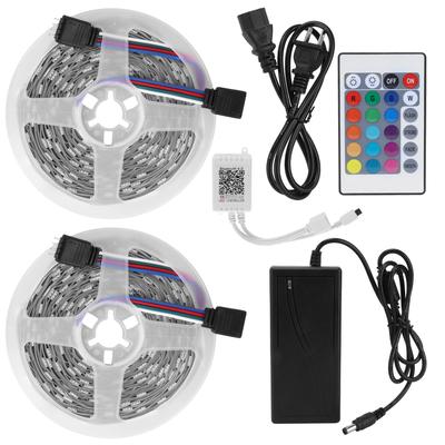 LED Strip Light 12V 5050SMD RGB Color Changing Rope Light Bluetooth APP Control 10m