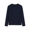 SAVAGE Wool Crewneck Jersey Long Sleeve - Navy