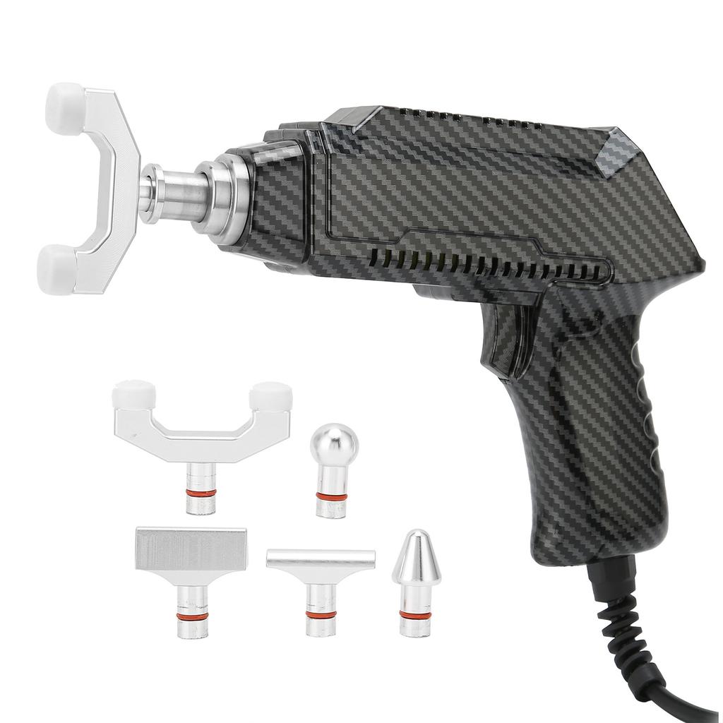 Electric Spine Chiropractor Strength Adjustable Heat Resisting Electric Spine Massager BlackUS Plug