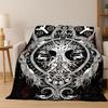 Viking WarriorSymbol Valknut Nordic Valhalla Flannel Blanket Soft Warm Throw Blanket for Bedroom Living Room Bed Travel Camping