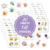 120PCS Encouraged Stickers Pun Homophonic Terrier Cartoon Fruit Cute Animal Kindergarten Enlightenment Kids Stickers