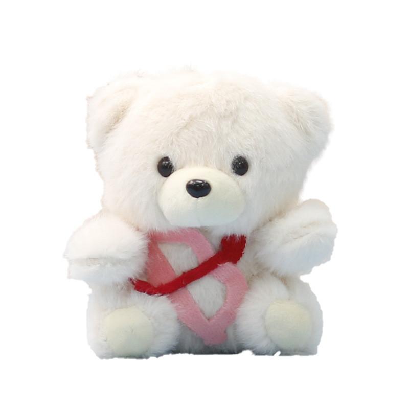 Cartoon Plush Bear Keychain With Soft Short Plush For Girls Gift And Bag Decor