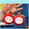 Cartoon Lychee Plush Keychain Cute Fruit Toy For Kids Gift
